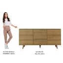 Ver imagem 7 de Buffet Aparador Madesa 7014 com 3 Gavetas e 2 Portas com Pés