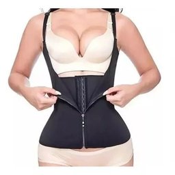 Cinta Modeladora Cintura Mulheres Colete Zíper Praticidade - 8