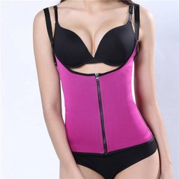 Cinta Modeladora Cintura Mulheres Colete Zíper Praticidade - 6