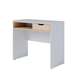 Escrivaninha Estudo Bit 90cm com 1 Gaveta Branco Fosco Taurani Nobre Colibri Moveis - 5