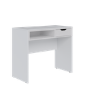 Ver imagem 6 de Escrivaninha Estudo Bit 90cm com 1 Gaveta Branco Fosco Colibri Moveis