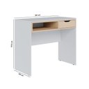 Ver imagem 6 de Escrivaninha Estudo Bit 90cm com 1 Gaveta Taurani Nobre Colibri Moveis