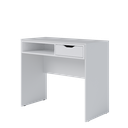 Ver imagem 2 de Escrivaninha Estudo Bit 90cm com 1 Gaveta Branco Fosco Colibri Moveis