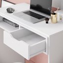 Ver imagem 4 de Escrivaninha Estudo Bit 90cm com 1 Gaveta Branco Fosco Colibri Moveis