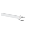 Rodameio Poliestireno 03cm Versalhes Branco 33003 Arquitech - 2