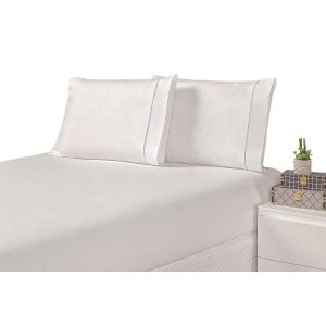Jogo De Cama Laura Solteiro Branco