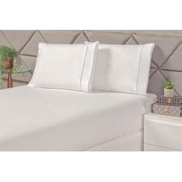 Jogo De Cama Laura Solteiro Branco - 3