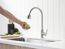 Ver imagem 5 de Torneira Misturador Cozinha Aço Escovado com bica móvel Gourmet Misturador HM-F04036 Harmony Mistura