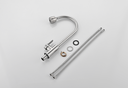 Ver imagem 2 de Torneira Misturador Cozinha Aço Escovado com bica móvel Gourmet Misturador HM-F04036 Harmony Mistura