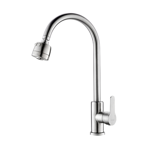 Torneira Misturador Cozinha Aço Escovado com bica móvel Gourmet Misturador HM-F04036 Harmony Mistura