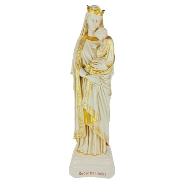 Imagem Nossa Senhora da Sabedoria Dourada - 40cm