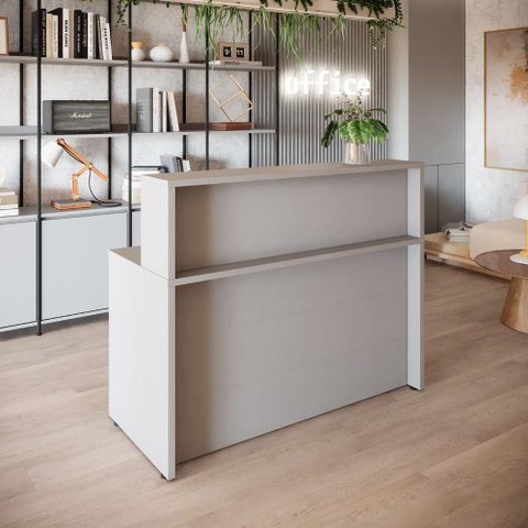 Balcão de Atendimento e Recepção Consultório Profissional 135 Cm Alto para Escritório Moderno