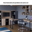 Ver imagem 2 de Mesa de Escritório Complemento Pé Tubular Pe25 em Mdp 90 x 45cm Branca com Base Branca