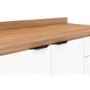 Ver imagem 5 de Balcão Cozinha P/ Cooktop C/ Tampo Firenze C/ 2 Portas 80cm Amendola/nude Prime Tx - Demóbile