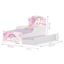 Ver imagem 3 de Bicama Infantil Tick Unicórnio Rosa