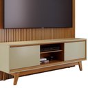 Ver imagem 4 de Rack Bancada com Painel Milo Cumaru/opala para Tv até 75” - Madetec