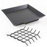 Bandeja Coletora de Cinzas P/Lareira 62x55Cm + Grelha P/Lenha - 1