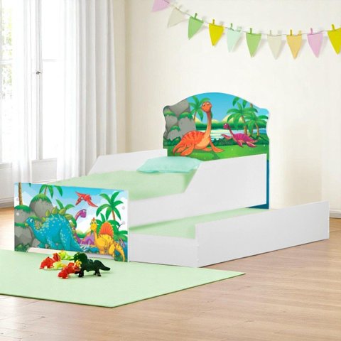 Bicama Infantil Floresta Dinossauros com Colchões