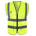 Ver imagem 3 de Colete Sinalizador Faixa Refletivo Kit 20 Uni Segurança Trabalho Obra Blusao Fluorescente