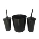 Ver imagem 2 de Almofada Porta Pipoca Bicolor Filme, Eu e Você:estampado/preto