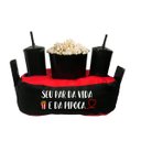 Ver imagem 1 de Almofada Porta Pipoca Bicolor Casal Par da vida:Estampado/Preto