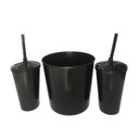 Ver imagem 2 de Almofada Porta Pipoca Bicolor Casal Par da vida:Estampado/Preto