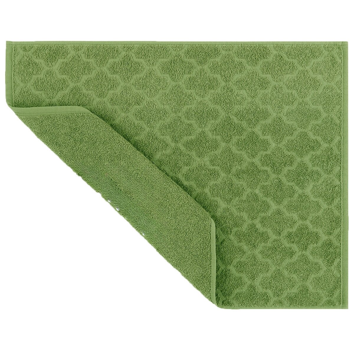 Kit 4 Toalhas de Chão Piso Banheiro 50x60cm Cor:verde - 2