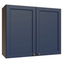 Ver imagem 1 de Armário Aéreo 80 Cm 2 Portas Rustic/azul Vik Madesa