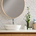 Ver imagem 4 de Papel de Parede Lavavel para Banheiro Cozinha Revestimento Mármore Marble White Tacolado 0,58 X 1,00