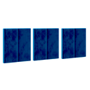 Ver imagem 2 de Cabeceira Cama Casal King Modulo 1,95 Itália Estofada Suspensa - Azul Suede