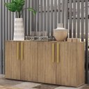 Ver imagem 3 de Aparador Buffet 4 portas Viena Multimóveis V3604 Rustic/Natural