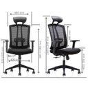 Ver imagem 5 de Cadeira Presidente Pelegrin Premium PEL-A109 Tela Mesh Preta