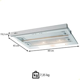 Depurador/exaustor de Embutir Fischer Slim 60 Cm Aço Inox 220v com Filtro 3 Velocidades 5760-10336 - 3