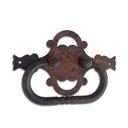 Ver imagem 1 de Puxador De Ferro Enferrujado Rustico Artesanal Bom Preço Libertas Rosas Artesanato Puxador de Gaveta