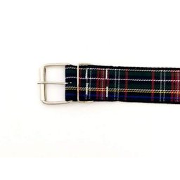 Coleira cachorro xadrez em nylon preta nº. 7 (50 cm a 62 cm) - 2