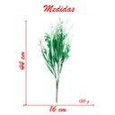 Ver imagem 2 de Kit 6 Ramos Arranjo Planta Artificial Buquê com 44cm