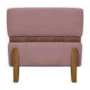 Ver imagem 5 de Puff Recamier Kodama para Cama de Solteiro 100cm Pé Castanho Rosê Bouclé