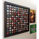 Ver imagem 2 de Quadro Porta Tampinhas De Cerveja Linha Black - 144 Unidades