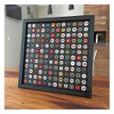 Ver imagem 5 de Quadro Porta Tampinhas De Cerveja Linha Black - 144 Unidades