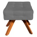 Ver imagem 7 de Kit 2 Puffs Decorativos Base Giratória Karen Suede Grafite - Gran Belo