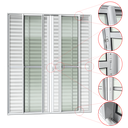 Ver imagem 3 de Porta Correr Venez. 6F.Móv.210 x 240 Elite c/Fechad.Tetra V.Liso Branco Brimak