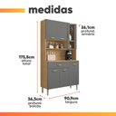 Ver imagem 3 de Armário de Cozinha Compacta 6 Portas 1 Gaveta Golden