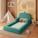 Ver imagem 1 de Cama Colchão Solteiro Montessoriana Infantil - Balaqui Decor - Azul