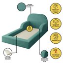 Ver imagem 2 de Cama Colchão Solteiro Montessoriana Infantil - Balaqui Decor - Azul