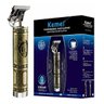 Kit Barbeador Elétrico Dourado Retro + Shampoos e pentes - 3