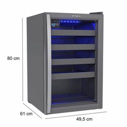 Adega Piubella Cave 100 para 24 Garrafas Grafite 220v 29159 - 3