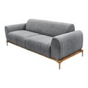 Ver imagem 5 de Sofá Molino 2 Lugares 180cm Pés Ouro Fosco Bouclé Cinza - Nexta Casa