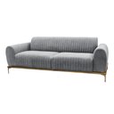 Ver imagem 1 de Sofá Molino 2 Lugares 180cm Pés Ouro Fosco Bouclé Cinza - Nexta Casa