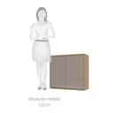 Ver imagem 3 de Armário Aéreo 80 Cm 2 Portas de Abrir 1 Prateleira Mel Luciane Móveis