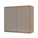 Ver imagem 1 de Armário Aéreo 80 Cm 2 Portas de Abrir 1 Prateleira Mel Luciane Móveis